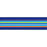 Red Dingo Collar Navy Horizontal Stripes