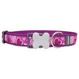 Red Dingo Design Collar Purple Breezy Love