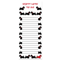 AGA Note Pad Scottie Dogs