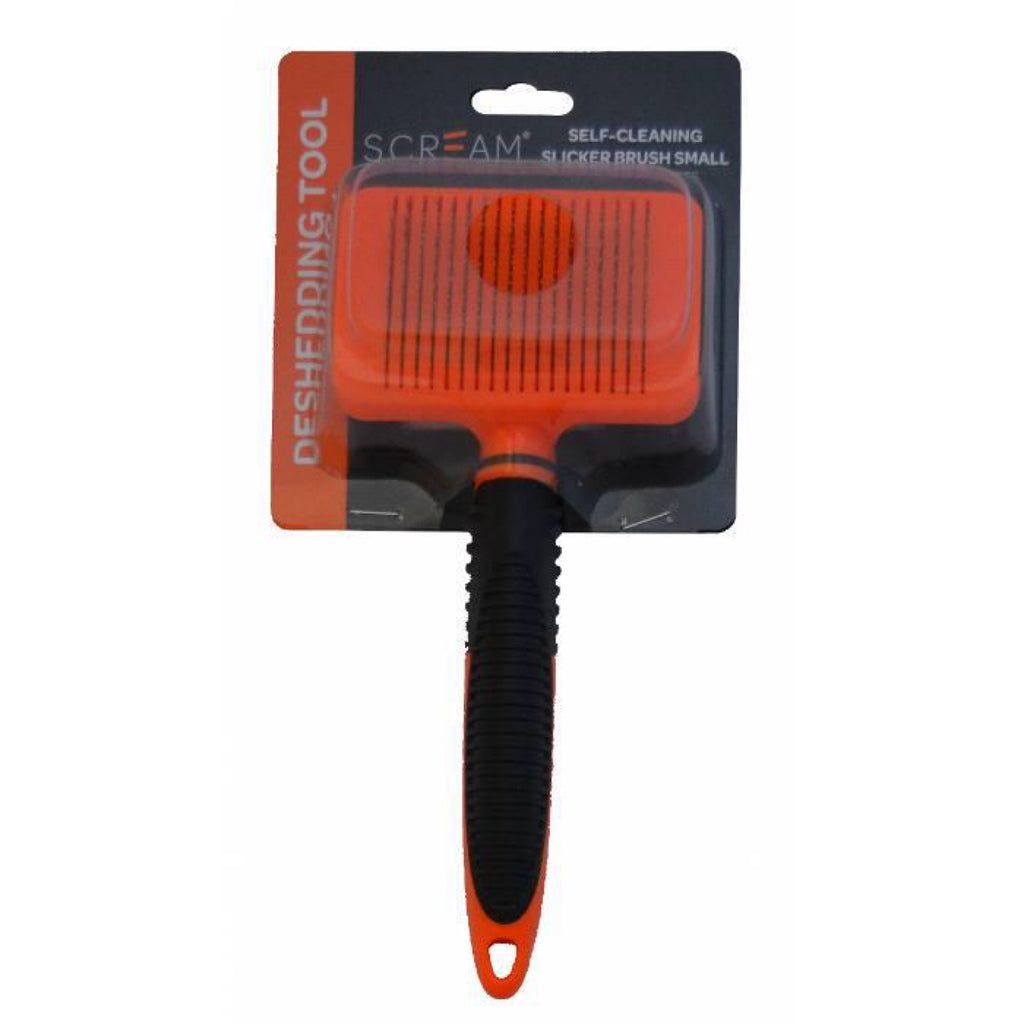 Scream Self-Cleaning Slicker Brush Small