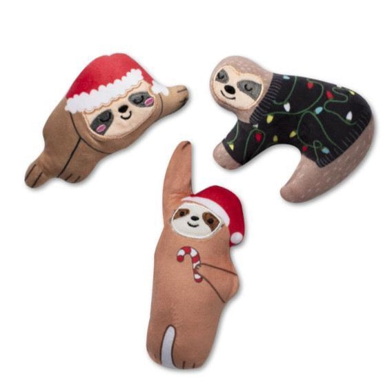 Fringe Studio Christmas Sloths Mini Set 3pc