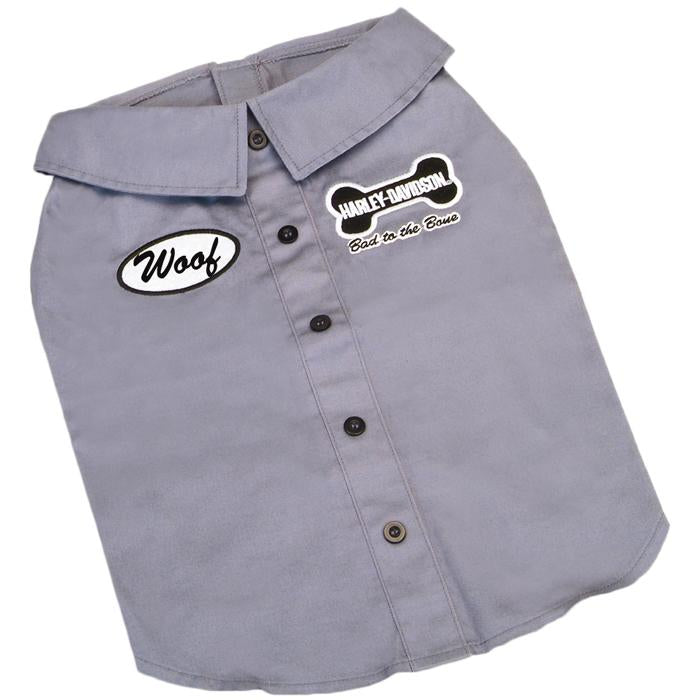 Harley Davidson Licenced Grey Work Shirt