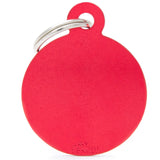 My Family Basic Circle Red ID Tag Charm