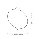 My Family ID Tag Charm Food Donut