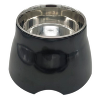 Loving Pets Bowl Retro Elevated Midnight Black