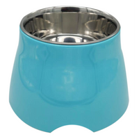 Loving Pets Bowl Retro Elevated Electric Blue