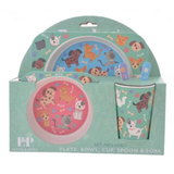 L&P Kids Dining Set Cat & Dog