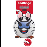 Red Dingo Durables Ball Zebra