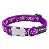 Red Dingo Design Collar Purple Breezy Love