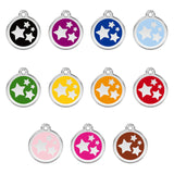 Red Dingo ID Tag Enamel Stars