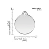 Red Dingo ID Tag Enamel 38mm