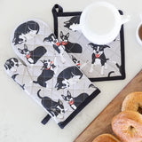 AGA Oven Glove & Pot Holder Set Farm Dogs