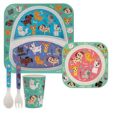 L&P Kids Dining Set Cat & Dog