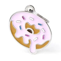 My Family ID Tag Charm Food Donut
