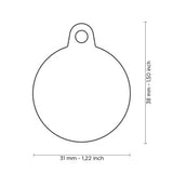 Hush Tag Circle Blue