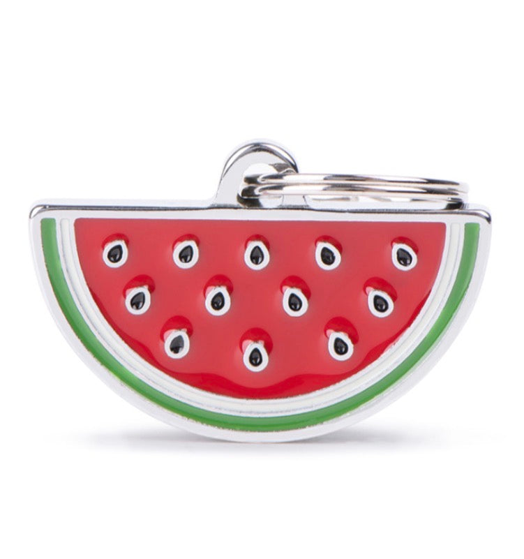 My Family ID Tag Charm Food Watermelon