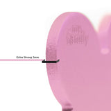 My Family Basic Heart ID Tag Charm Pink