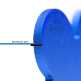 My Family Basic Heart ID Tag Charm Blue