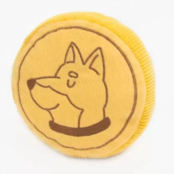 Zippy Paws Squeakie Pattiez Zippy Coin