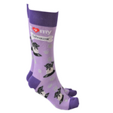 Dog Society Socks Schnauzer Purple
