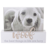 Sentiments Block Frame Woof 6x4