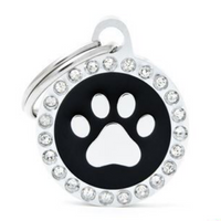 My Family Glam Paw ID Tag Charm Black