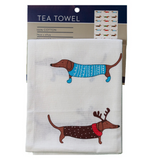 AGA Tea Towel Xmas Dogs