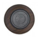 ZeeZ Stainless Steel Hi-Back Pet Bowl Woodgrain