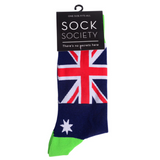 Sock Society Aussie Flag Green