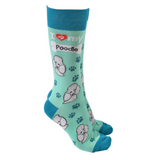 Dog Society Socks Poodle Bright Green