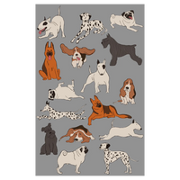 AGA Tea Towel Dog Breeds