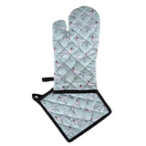 AGA Oven Glove & Pot Holder Set Dalmatians