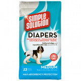 Simple Solution Disposable Diapers 12pk Medium