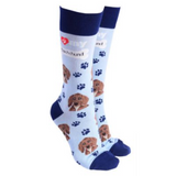 Dog Society Socks Dachshund Light Blue