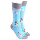 Dog Society Socks Shih Tzu Sky Blue