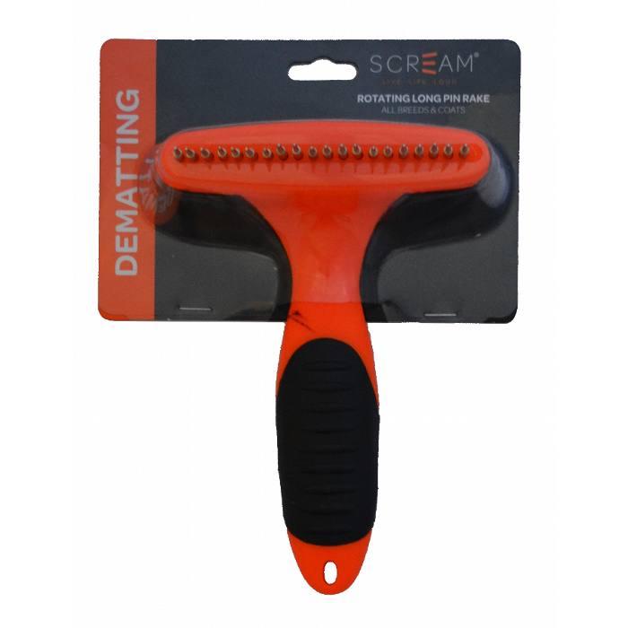 Resin Pin Rake Scream Rotating Pin Rake Range | All Things Canine