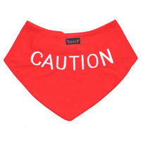 Friendly Dog Collars Caution Bandana