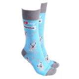 Dog Society Socks Westie Sky Blue