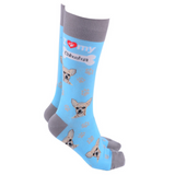Dog Society Socks Chihuahua Sky Blue