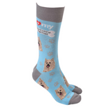 Dog Society Socks Yorkshire Terrier Light Blue