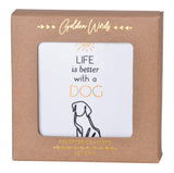 Golden Words Coasters Dog