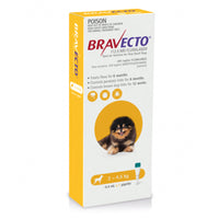 Bravecto XSmall Yellow 2-4.5kg Spot On