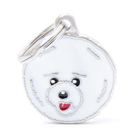 My Family Friends Bichon Frise ID Tag Charm 