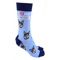 Dog Society Socks Blue Heeler Blue