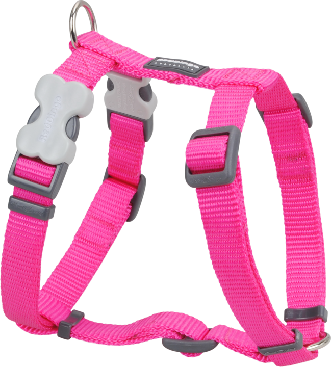 Red Dingo Classic Adjustable Harness Hot Pink