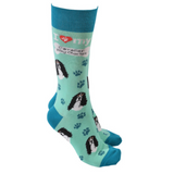 Dog Society Socks Cavalier King Charles Mint Green