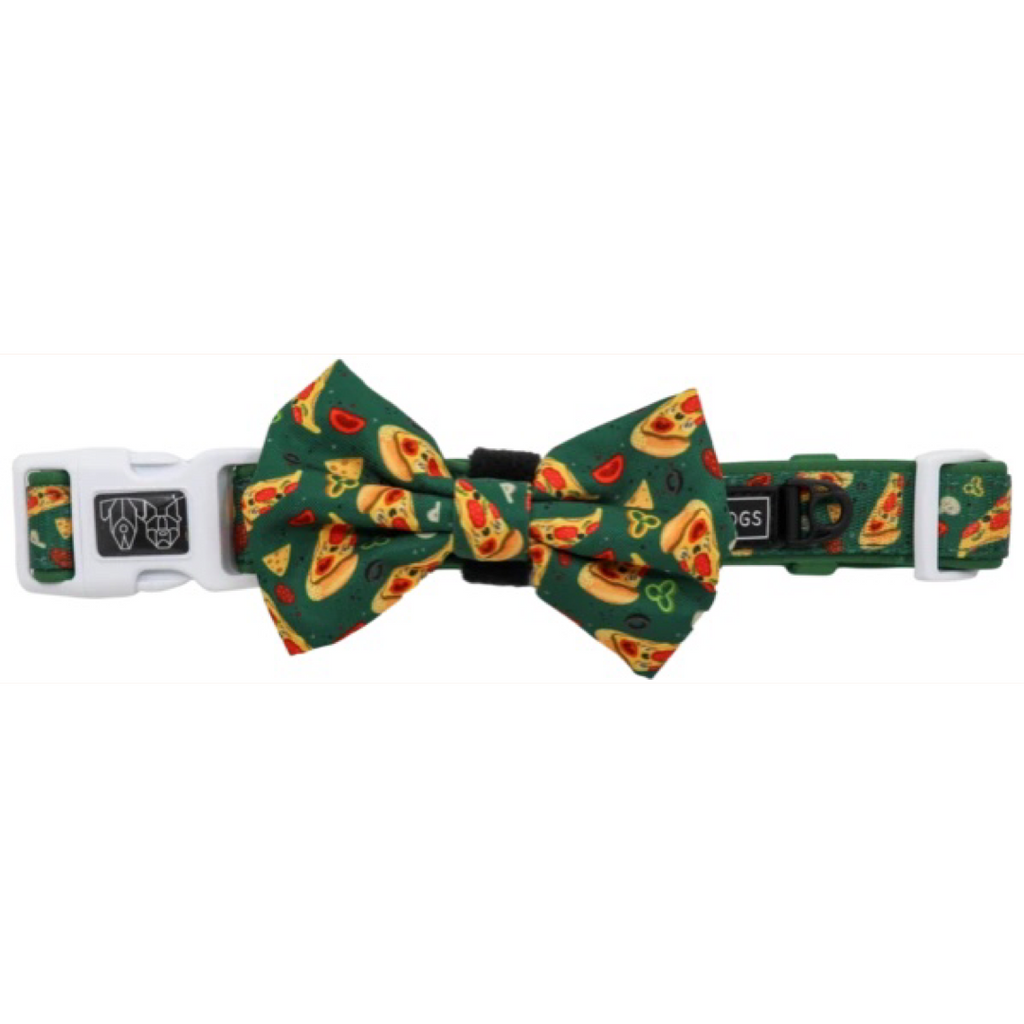 Big & Little Dogs Collar & Bow Tie Pupperoni Pizza