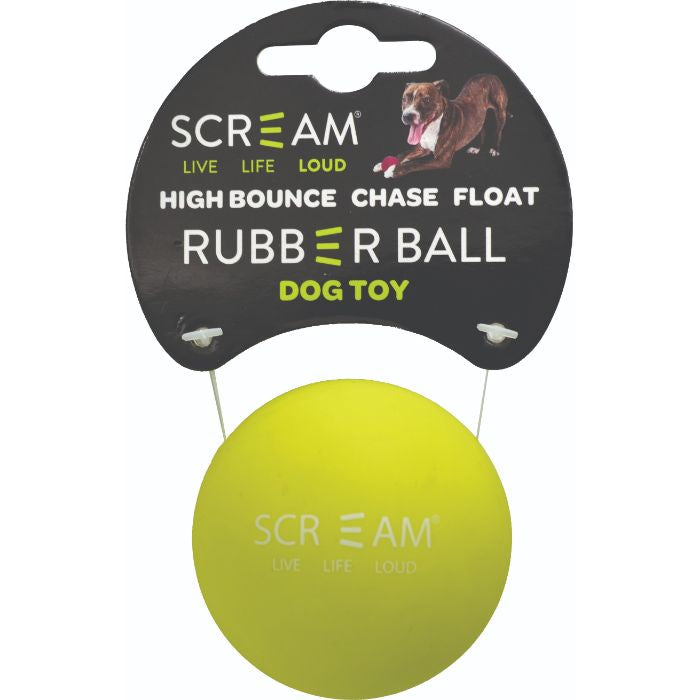 Scream Rubber Ball Loud Green 6cm