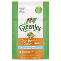 Greenies Feline Dental Treats Oven Roasted Chicken 60g
