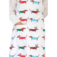 AGA Apron Xmas Dogs